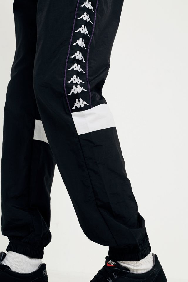 Kappa Black Taping Shell Track Pants | Urban Outfitters UK