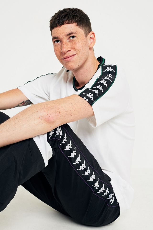 Kappa Black Taping Shell Track Pants | Urban Outfitters UK