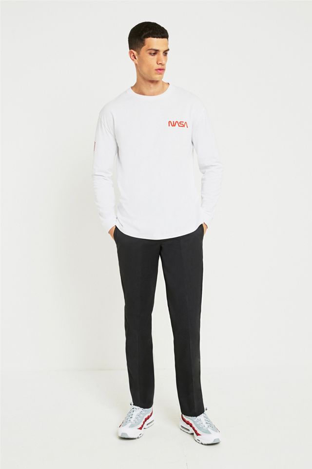 Dickies 873 Rinsed Black Slim Straight Work Trousers #7