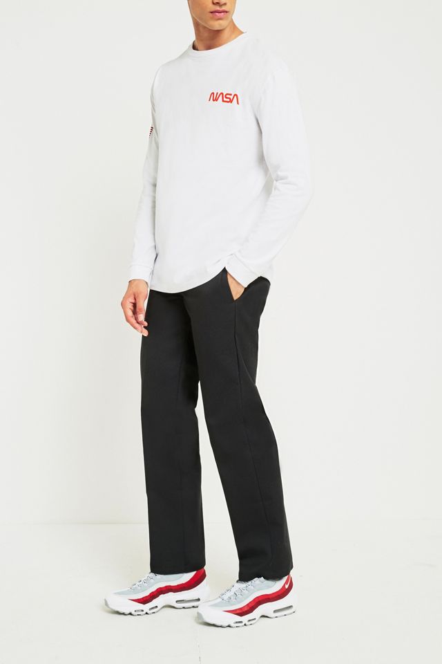 Dickies 873 Rinsed Black Slim Straight Work Trousers #3