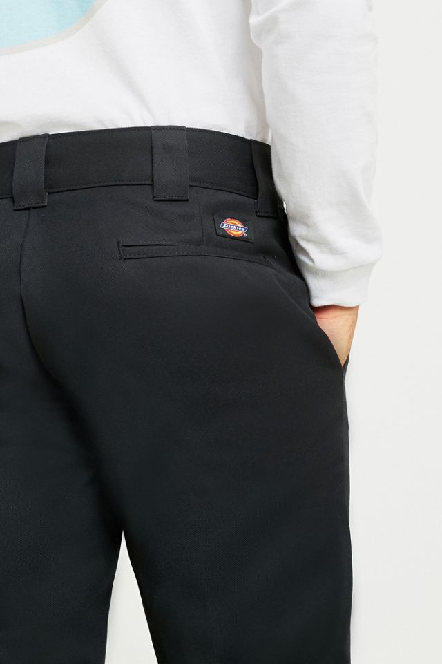 Dickies 873 Rinsed Black Slim Straight Work Trousers #12