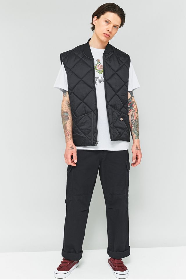 Dickies Higden Black Cargo Trousers Urban Outfitters UK