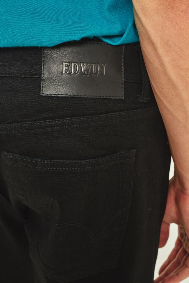 Edwin ED-80 Black Slim Fit Tapered Jeans | Urban Outfitters UK