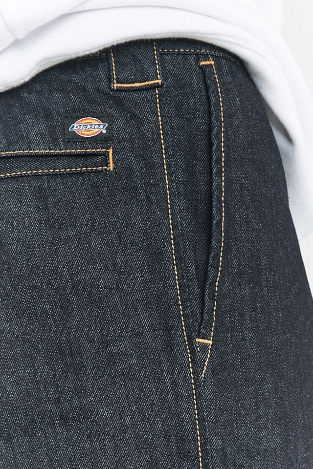 Dickies 873 Pantalones de trabajo enjuagados Denim Slim Straight #5