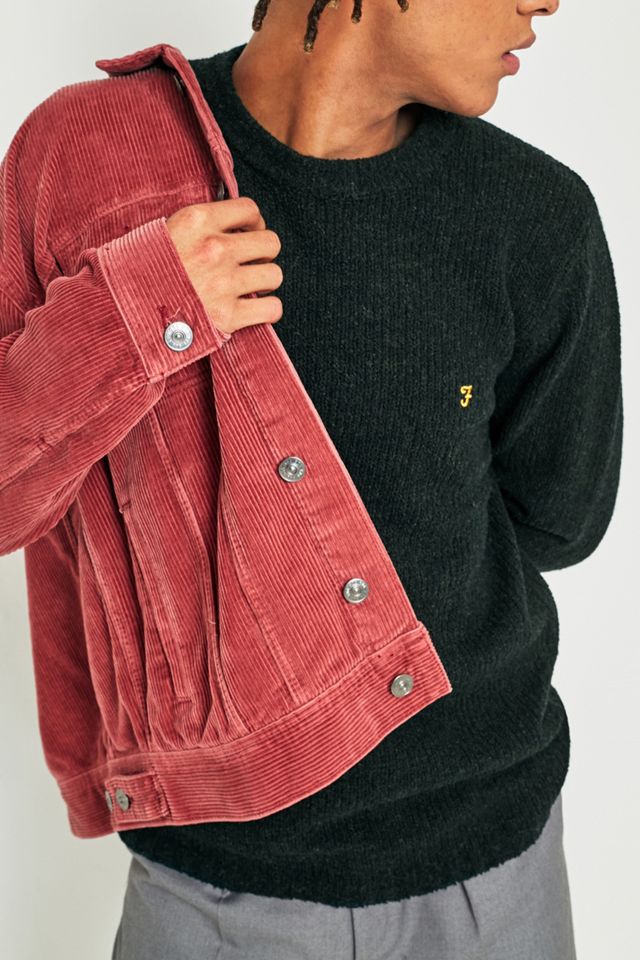 Farah Harley Pine Boucle Knit Jumper #1