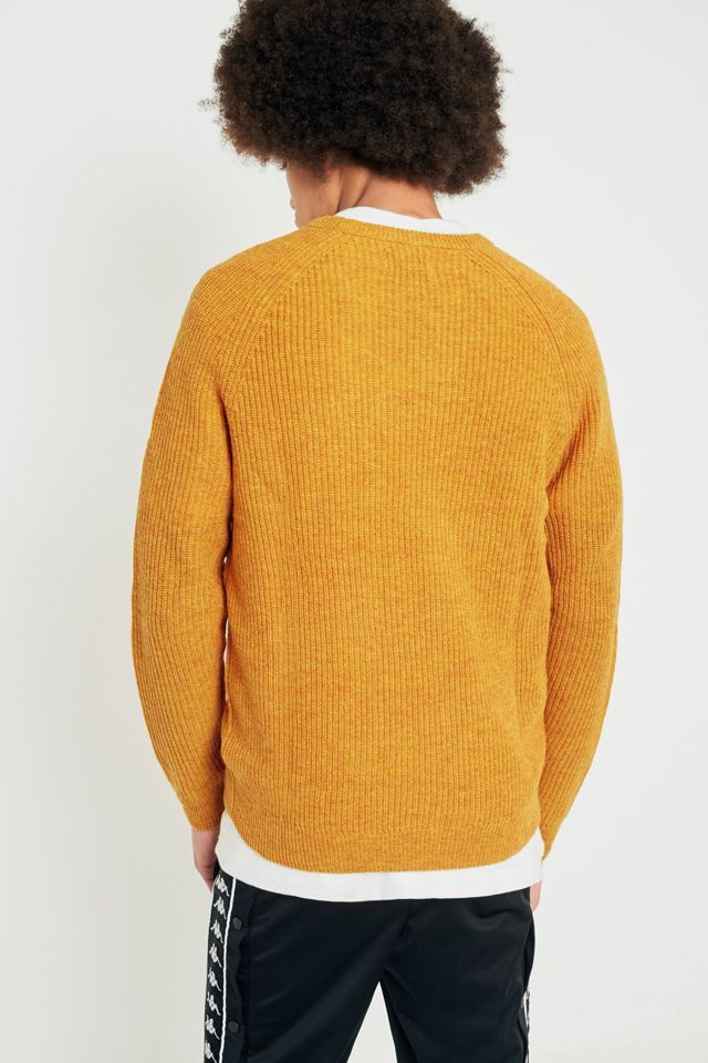 Farah Garway Ribbed Knit Mustard Jumper #2