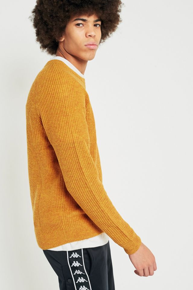 Farah Garway Ribbed Knit Mustard Jumper #5