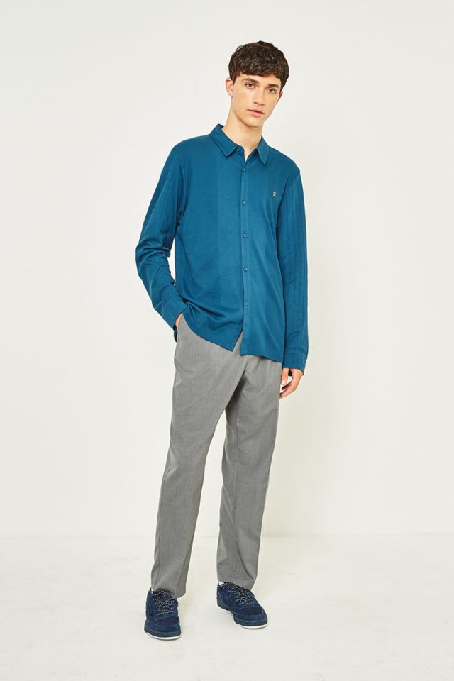 Farah Heathstan Atlantic Knit Polo Shirt #1