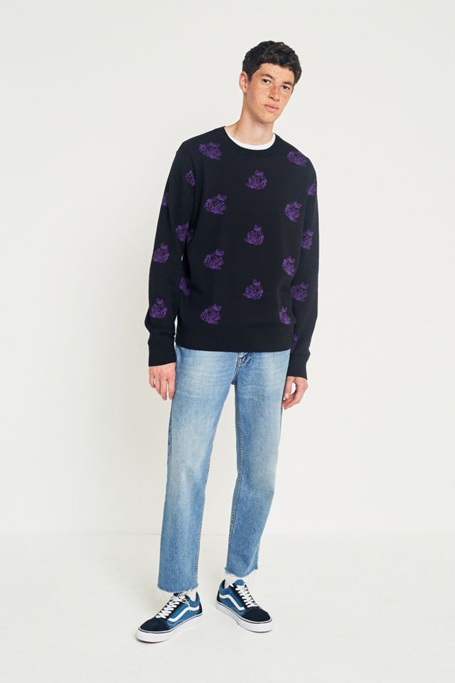 OBEY Shepherd Rose Black and Purple Jumper #4