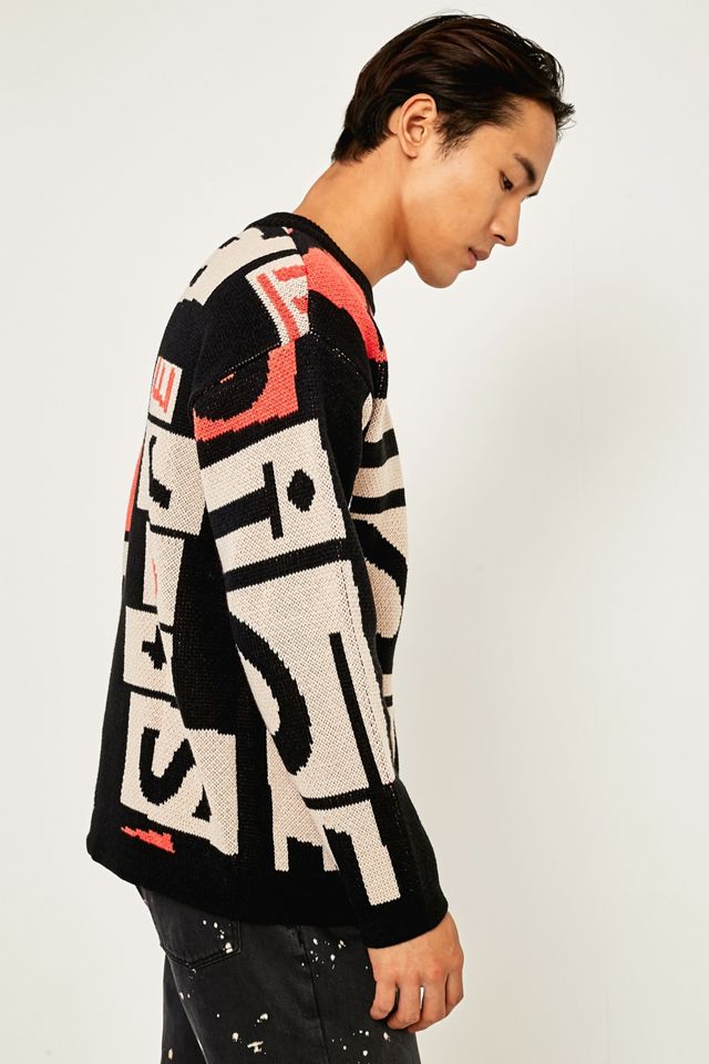 Heich Blade Riot Black Jacquard Jumper #1