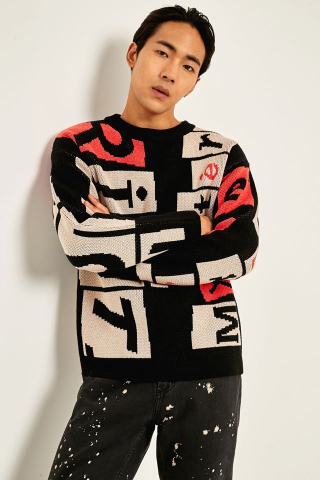 Heich Blade Riot Black Jacquard Jumper #2