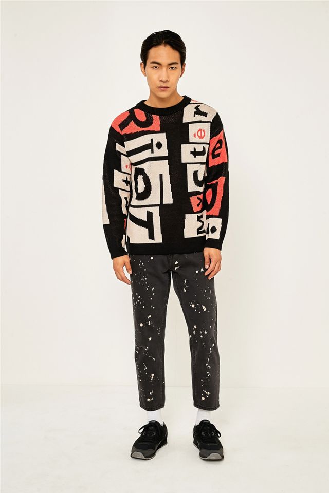 Heich Blade Riot Black Jacquard Jumper #4