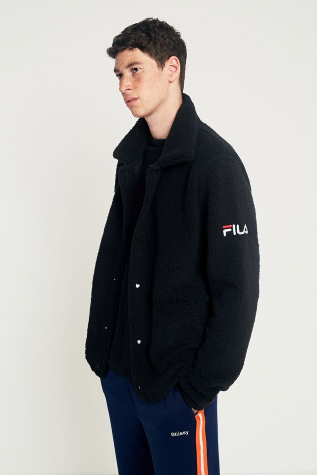 FILA Palmer Sherpa Coach Jacket Urban Outfitters UK