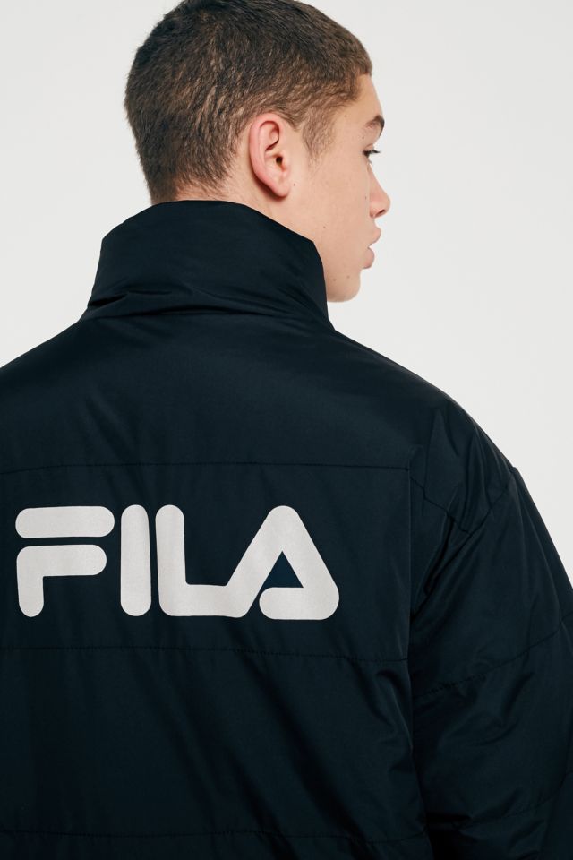 Fila black 2025 reversible puffer jacket