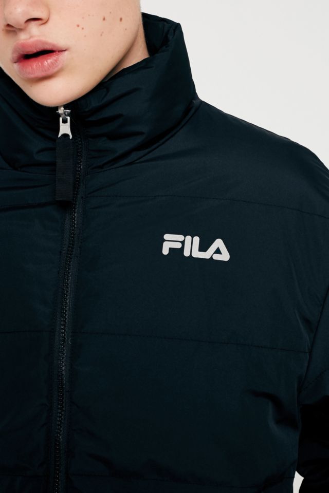 Fila black 2025 reversible puffer jacket