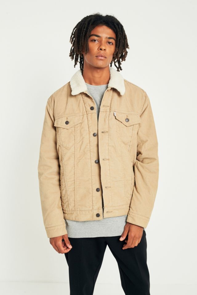 Levi's chino corduroy hot sale sherpa trucker jacket