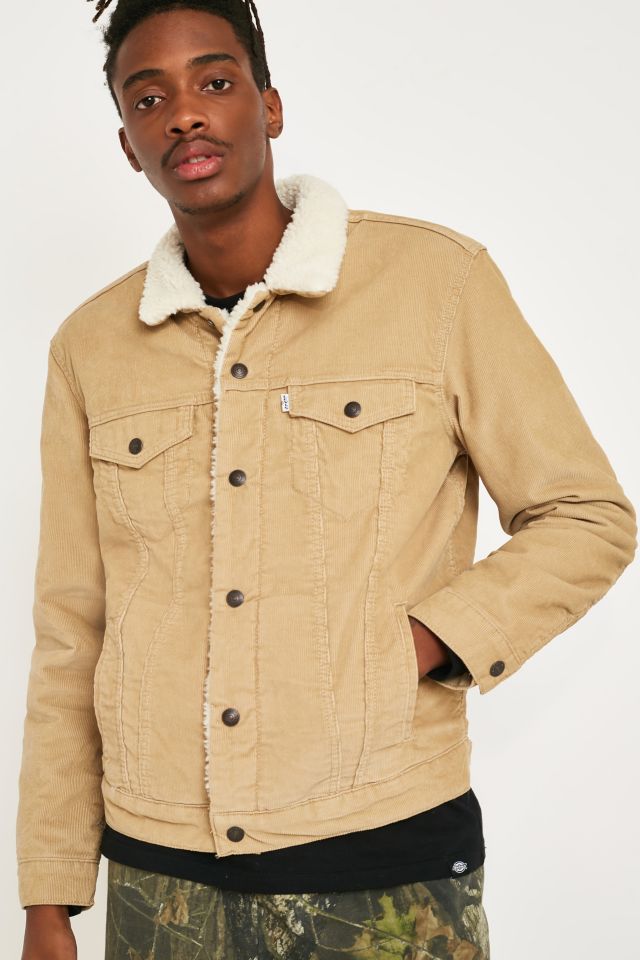 Men's heritage sherpa lined corduroy jacket sale