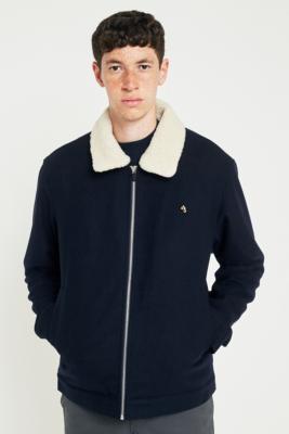 Farah Otley True Navy Sherpa Jacket