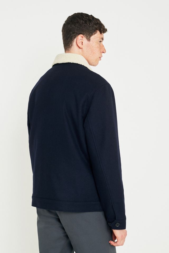 Farah Otley True Navy Sherpa Jacket #4