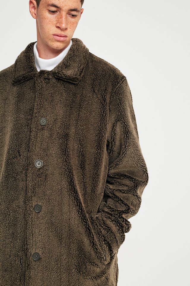 Stussy Brown Sherpa Mac Jacket