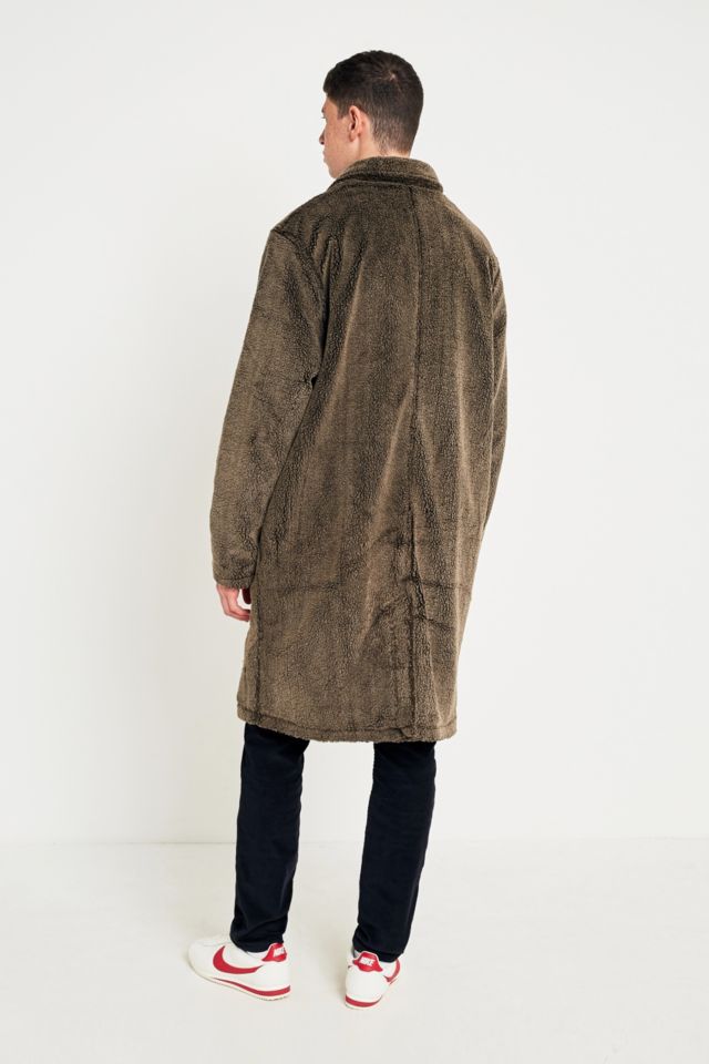 Stussy Brown Sherpa Mac Jacket