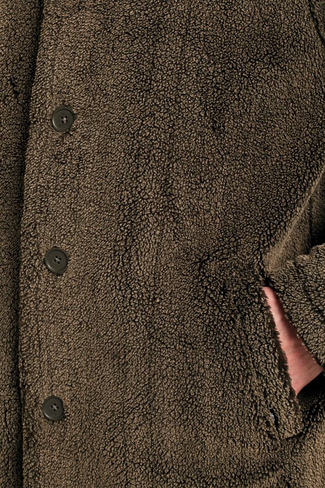 Stussy Brown Sherpa Mac Jacket #3