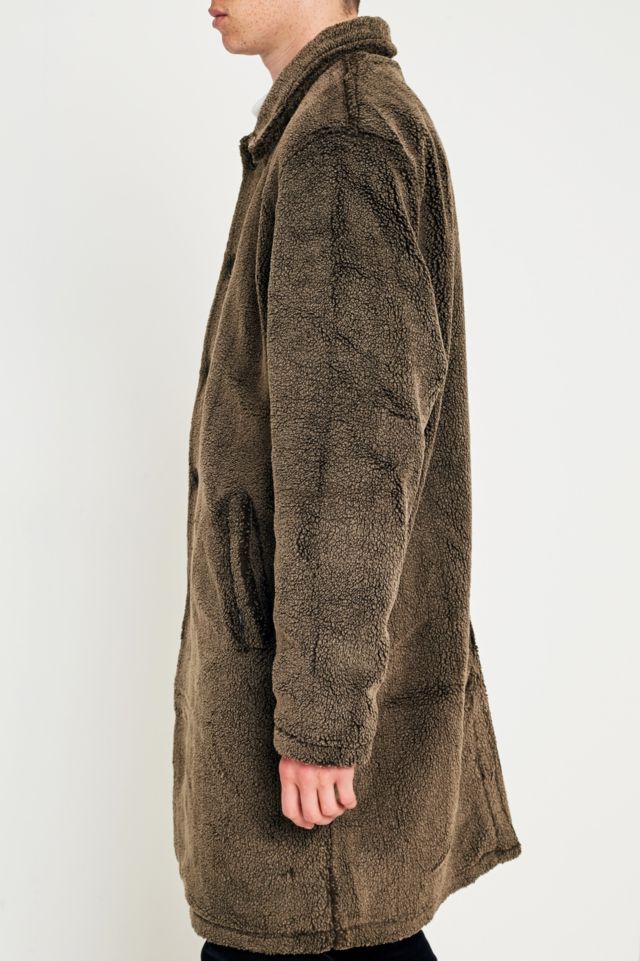 Stussy Brown Sherpa Mac Jacket