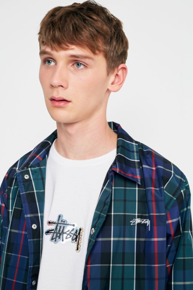 Stussy cruize discount plaid coach jacket