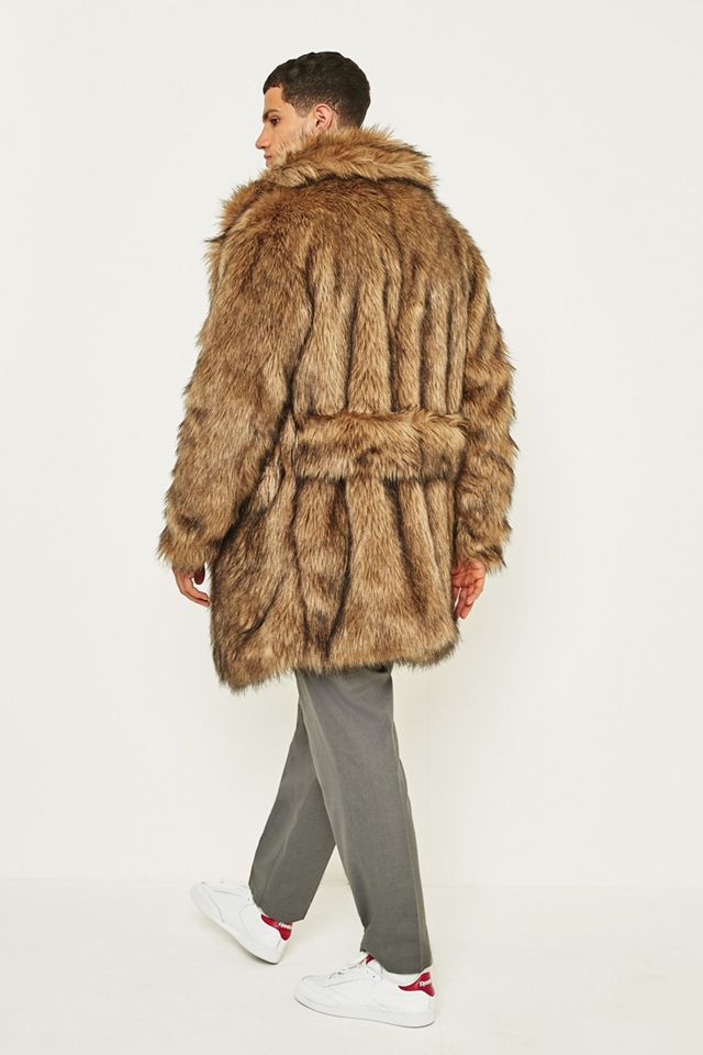 The New County Brown Faux Fur Overcoat #2
