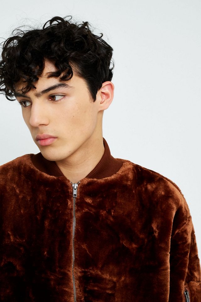 The New County Brown Faux Fur Bomber Jacket #1