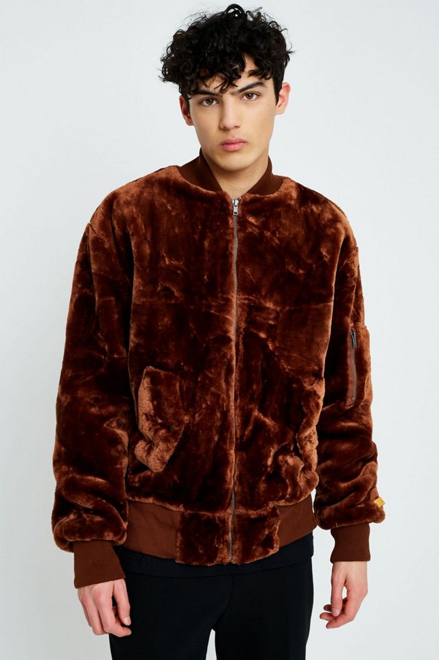 The New County Brown Faux Fur Bomber Jacket #2