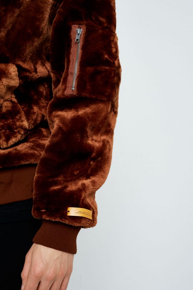 The New County Brown Faux Fur Bomber Jacket #5