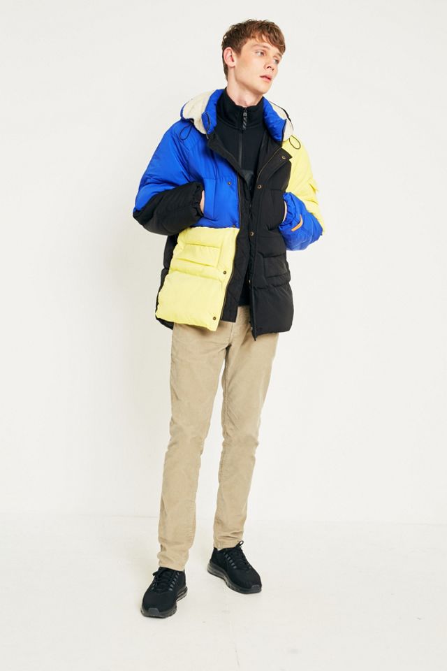 The New County Blue Yellow and Black Oversized Puffer Jacket #1