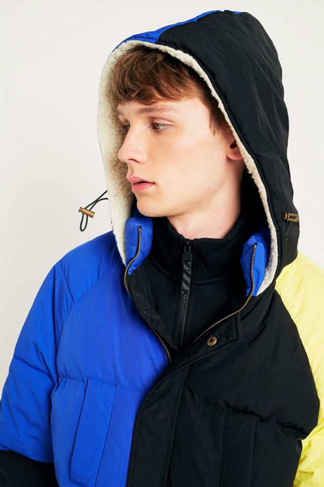 The New County Blue Yellow and Black Oversized Puffer Jacket #2
