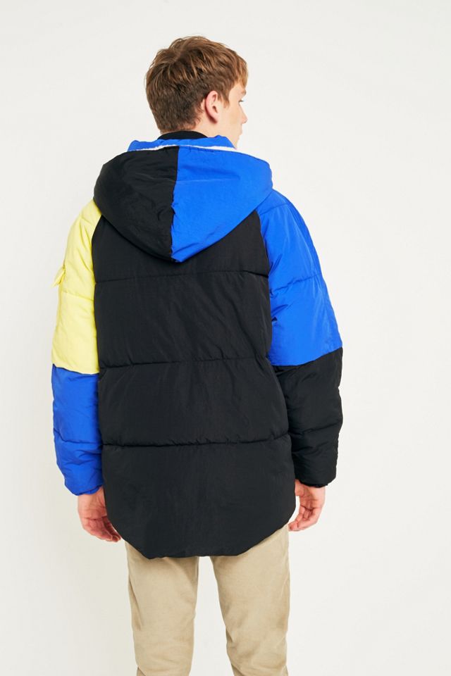 The New County Blue Yellow and Black Oversized Puffer Jacket #3