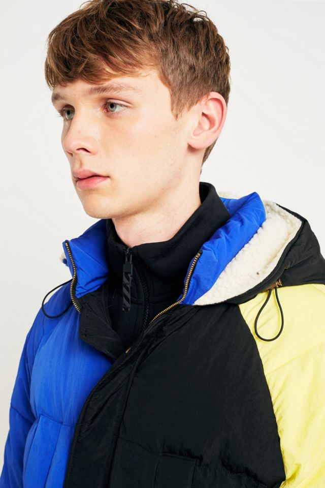 The New County Blue Yellow and Black Oversized Puffer Jacket #4