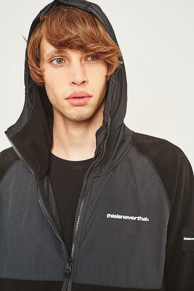 thisisneverthat SP-Fleece Black Jacket | Urban Outfitters UK