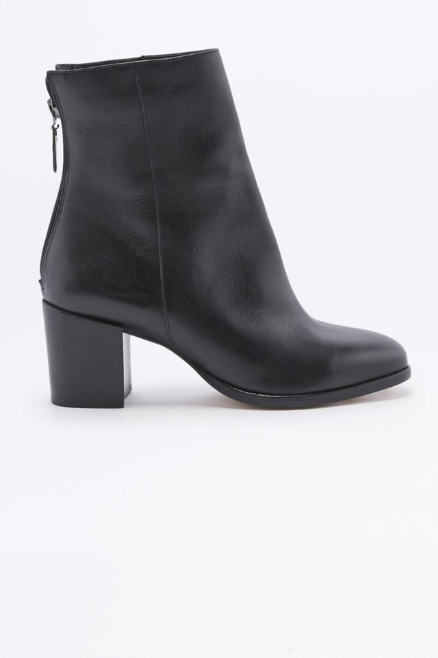 Ankle Boots „Elisa“ aus Leder in Schwarz mit Absatz #1
