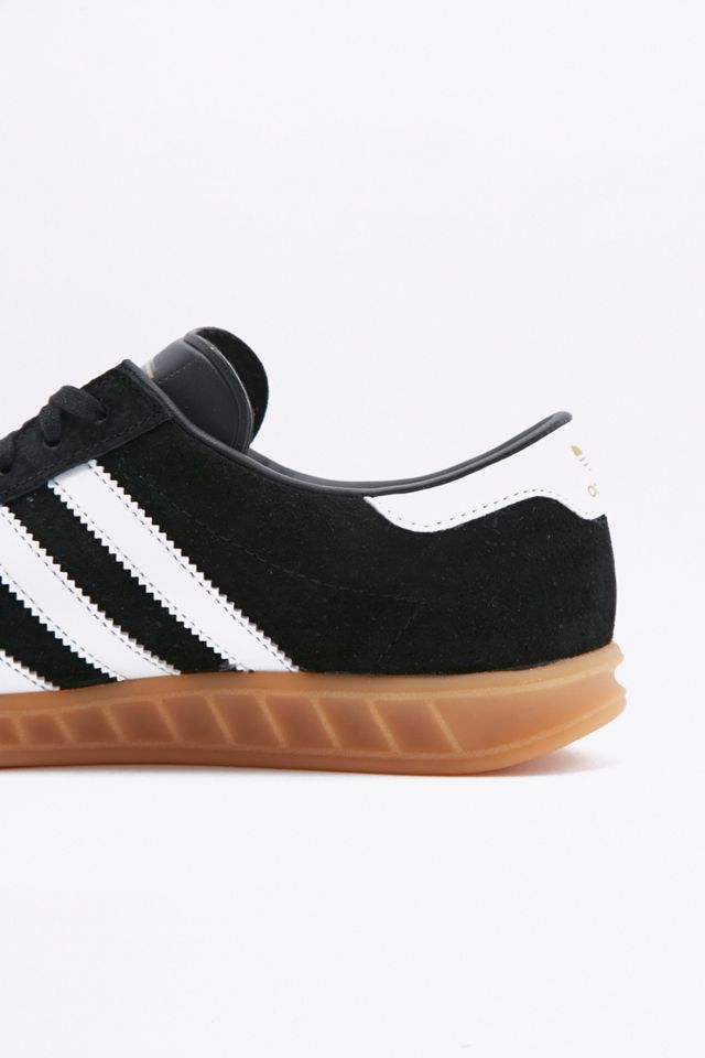 adidas Originals Hamburg Black Gum Sole Trainers #3