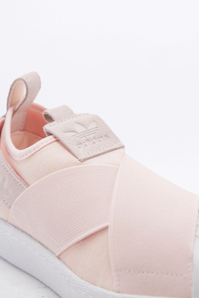 Adidas superstar clearance slip on pink