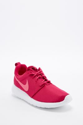 nike roshe run mens burgundy and white