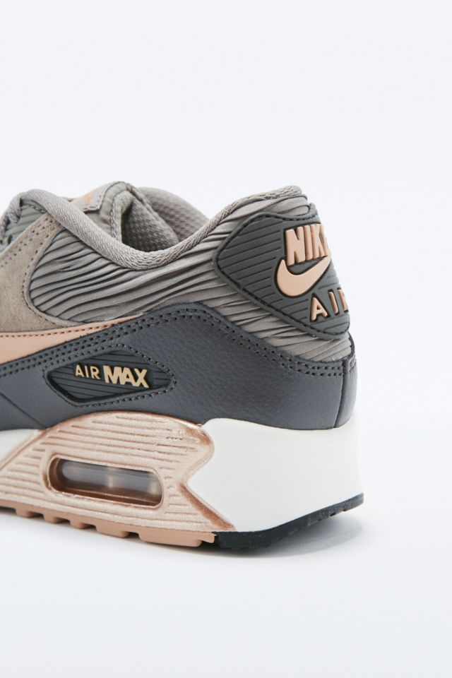 Nike Air Max Premium Grey and Bronze Leather Trainers | Urban UK