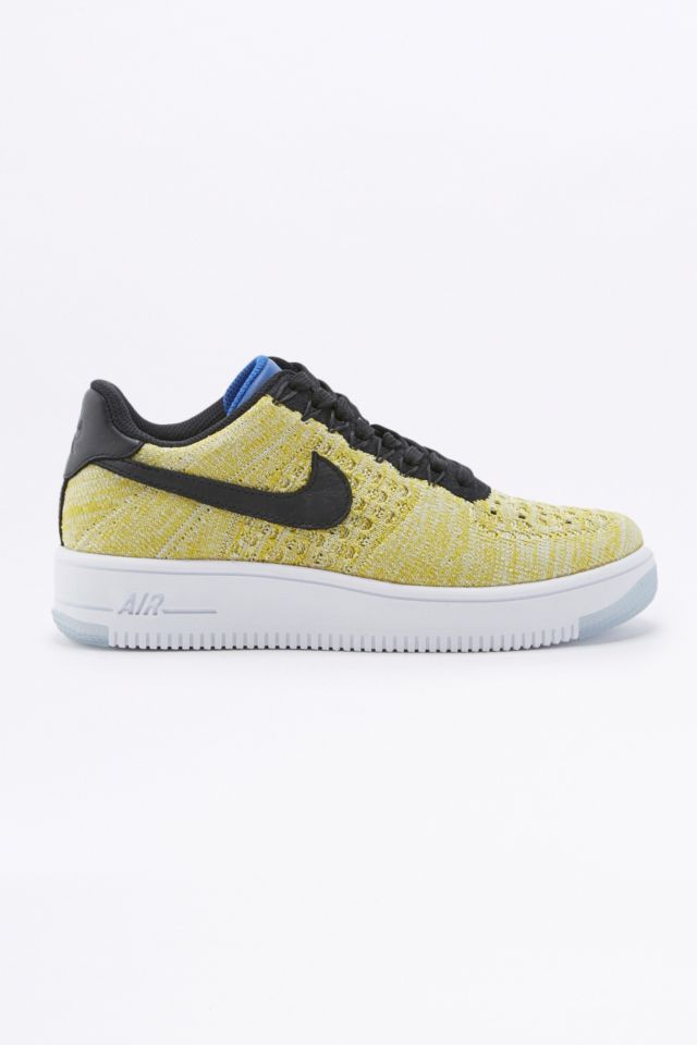 Nike air force 1 flyknit sale yellow