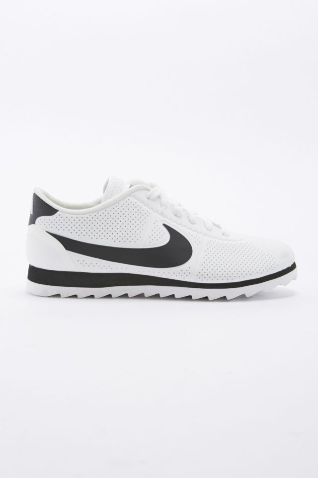 Cortez ultra moire trainers in outlet perforated black and white