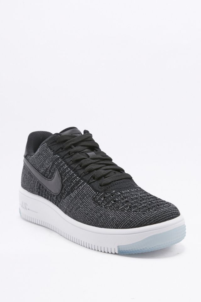 Nike Air Force Flyknit Low Black Trainers Urban Outfitters UK