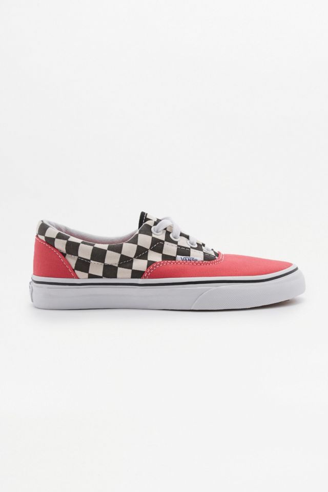 Vans era checkerboard on sale red