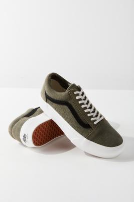 vans old skool platform khaki