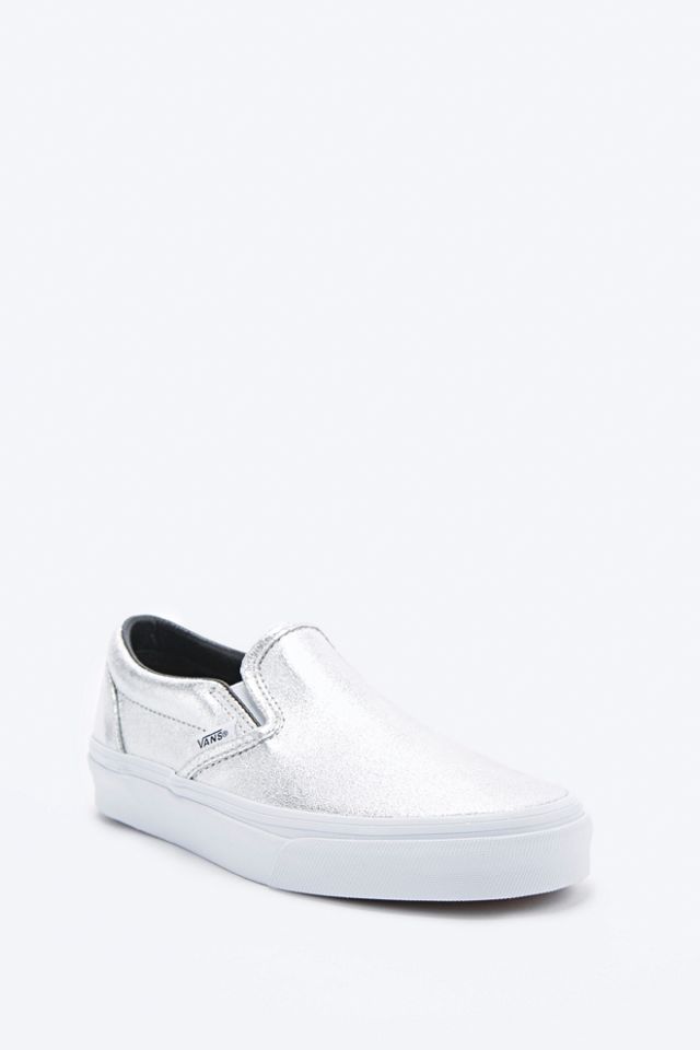 Vans – Klassische Slipper in Silber