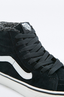 fur lined high top vans