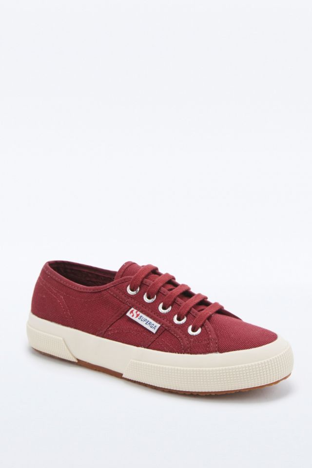 Superga burgundy hot sale